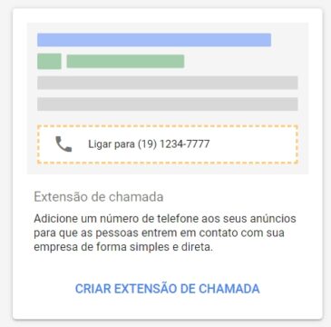 Extensão de clique para chamada