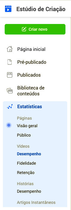estudio de criação facebook