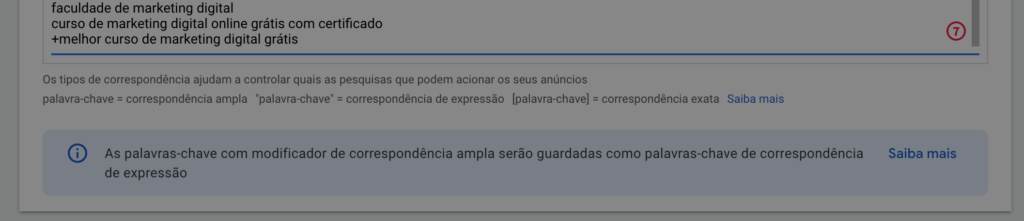 google ads alterações